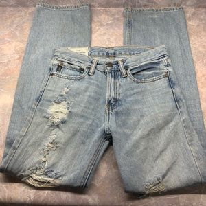 Abercrombie Kids Sz 14 Boot 25×28 Distressed Jeans